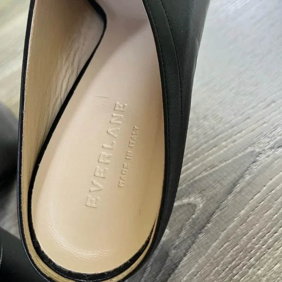 Everlane Black Leather Mules with Polished Finish - Picture 5 of 7